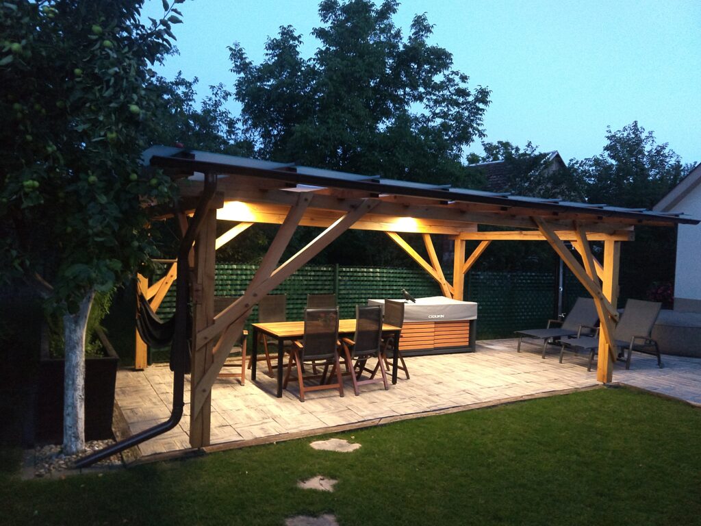 Pergola 6 x 3 m, dub zimný